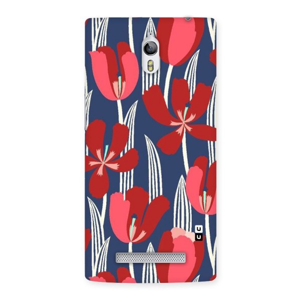 Artistic Tulips Back Case for Oppo Find 7