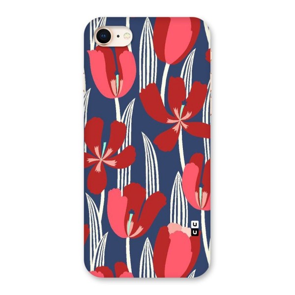 Artistic Tulips Back Case for iPhone 8