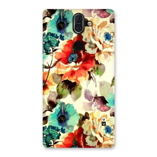 Artsy Bloom Flower Back Case for Nokia 8 Sirocco