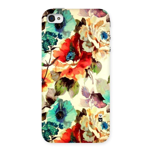 Artsy Bloom Flower Back Case for iPhone 4 4s