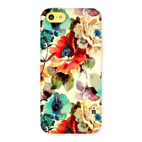 Artsy Bloom Flower Back Case for iPhone 5C