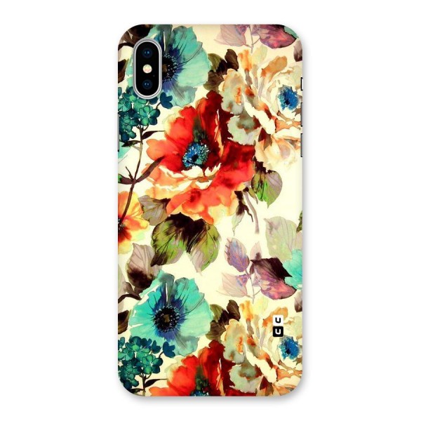 Artsy Bloom Flower Back Case for iPhone X