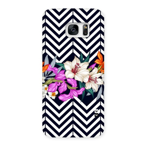 Artsy ZigZag Floral Back Case for Galaxy S7 Edge