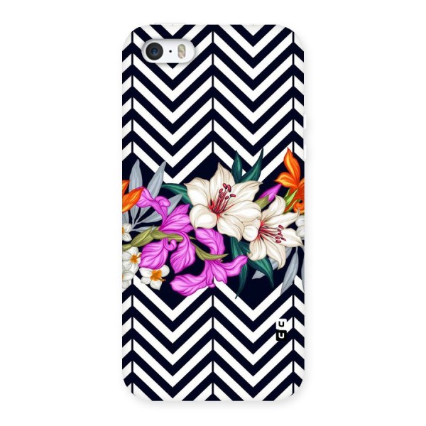 Artsy ZigZag Floral Back Case for iPhone 5 5S