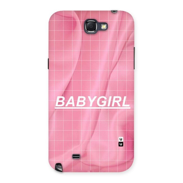 Baby Girl Check Back Case for Galaxy Note 2