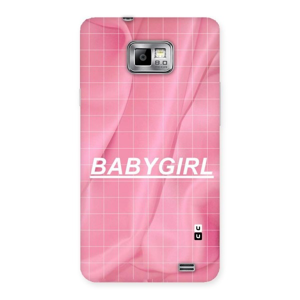 Baby Girl Check Back Case for Galaxy S2
