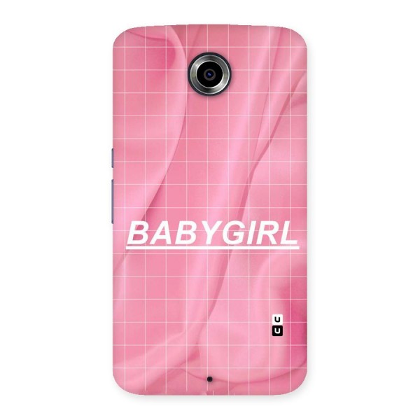 Baby Girl Check Back Case for Nexsus 6