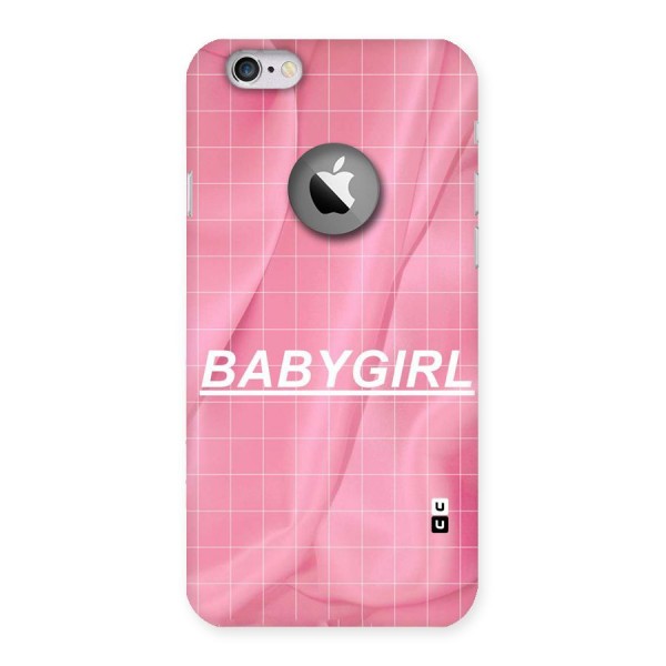 Baby Girl Check Back Case for iPhone 6 Logo Cut