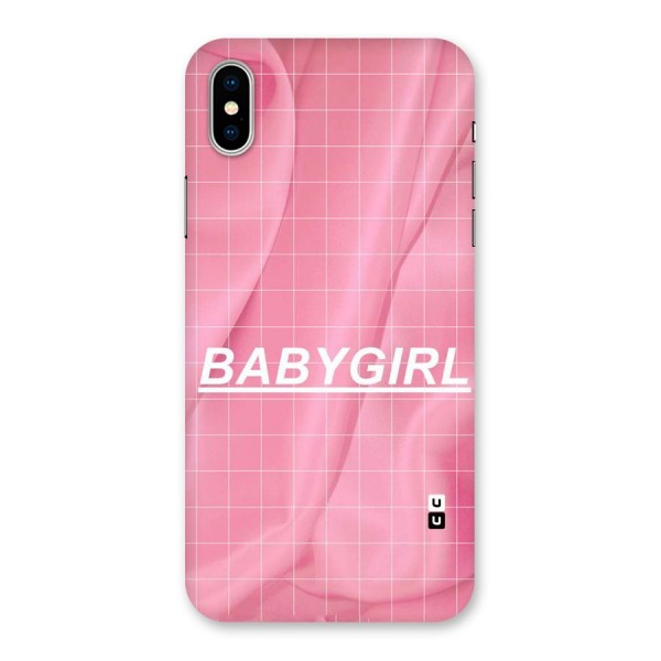 Baby Girl Check Back Case for iPhone X