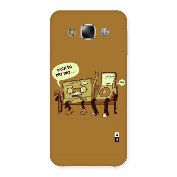 Back In Day Casette Back Case for Samsung Galaxy E5