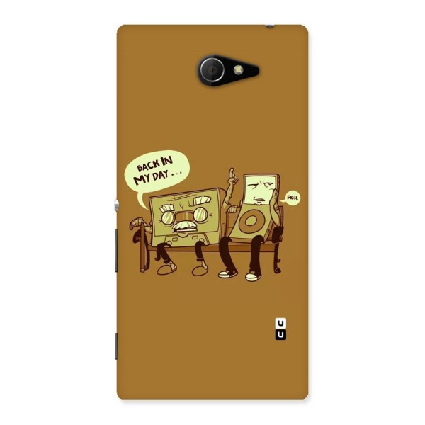 Back In Day Casette Back Case for Sony Xperia M2