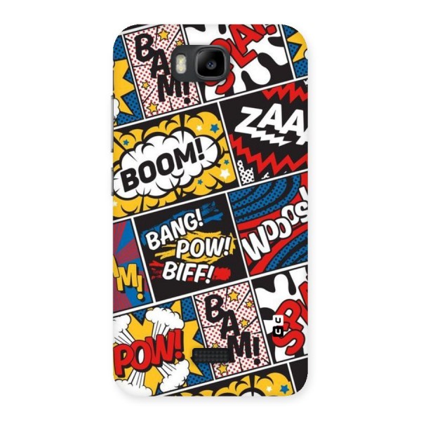 Bam Pattern Back Case for Honor Bee