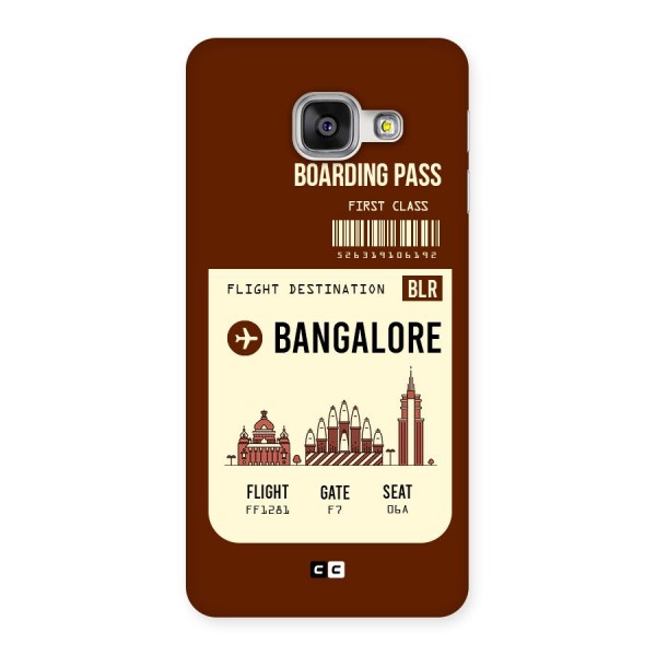 Bangalore Boarding Pass Back Case for Galaxy A3 2016
