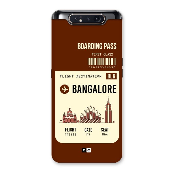 Bangalore Boarding Pass Back Case for Galaxy A80