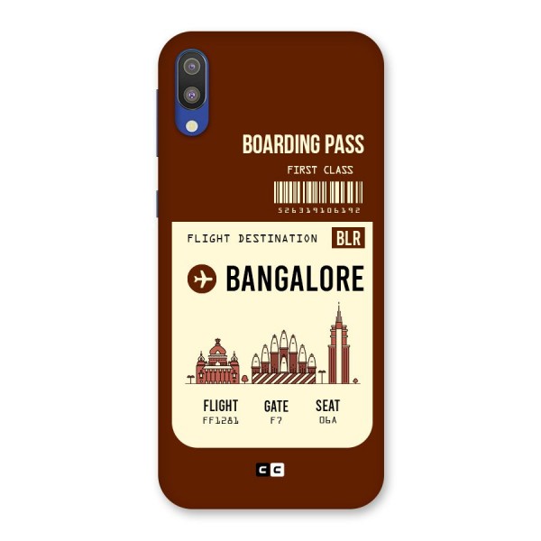 Bangalore Boarding Pass Back Case for Galaxy M10