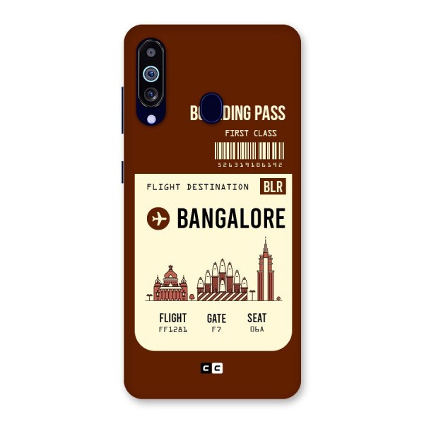 Bangalore Boarding Pass Back Case for Galaxy M40