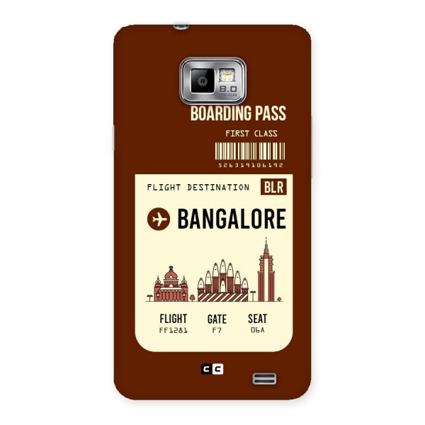 Bangalore Boarding Pass Back Case for Galaxy S2