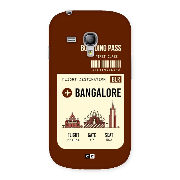 Bangalore Boarding Pass Back Case for Galaxy S3 Mini