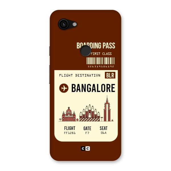 Bangalore Boarding Pass Back Case for Google Pixel 3a XL
