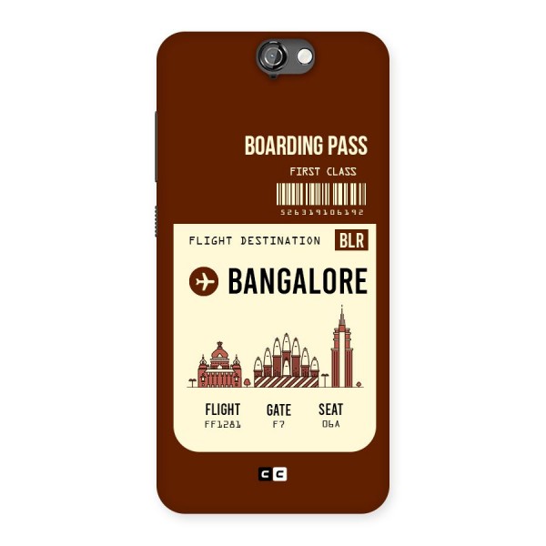Bangalore Boarding Pass Back Case for HTC One A9