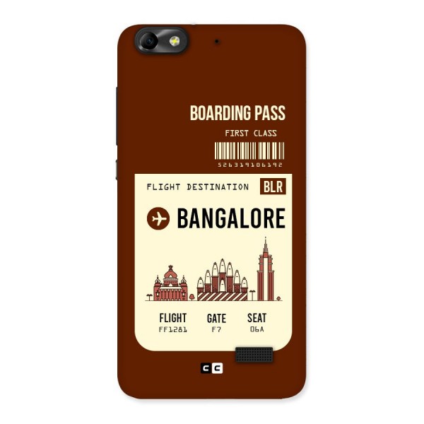 Bangalore Boarding Pass Back Case for Honor 4C