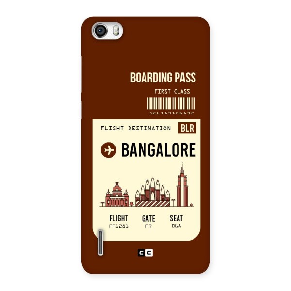 Bangalore Boarding Pass Back Case for Honor 6