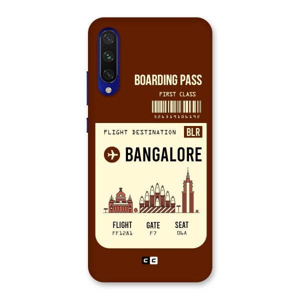 Bangalore Boarding Pass Back Case for Mi A3