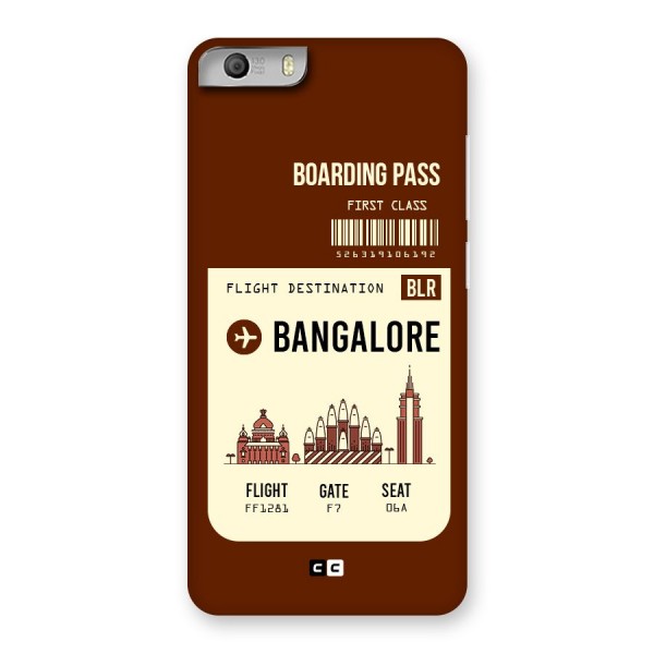 Bangalore Boarding Pass Back Case for Micromax Canvas Knight 2