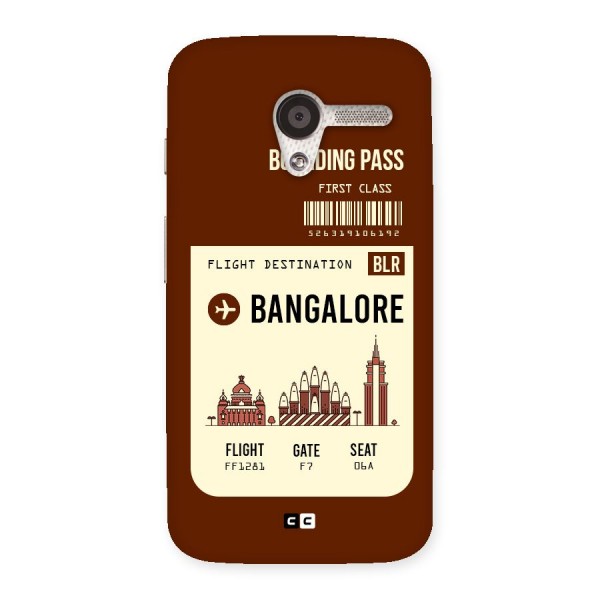 Bangalore Boarding Pass Back Case for Moto X