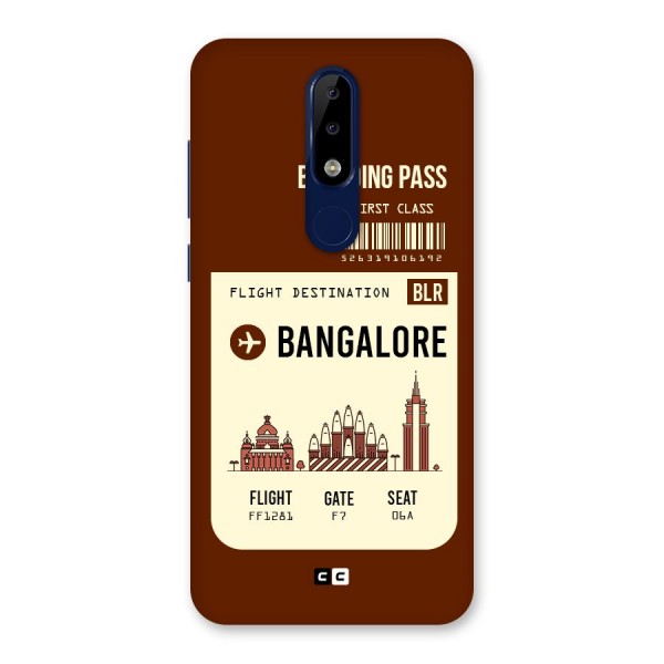 Bangalore Boarding Pass Back Case for Nokia 5.1 Plus