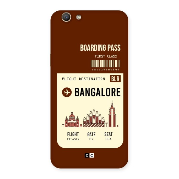 Bangalore Boarding Pass Back Case for Oppo A59