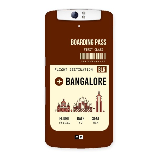 Bangalore Boarding Pass Back Case for Oppo N1