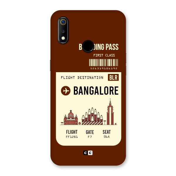 Bangalore Boarding Pass Back Case for Realme 3