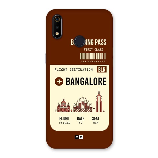 Bangalore Boarding Pass Back Case for Realme 3i