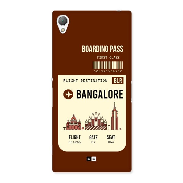 Bangalore Boarding Pass Back Case for Sony Xperia Z3