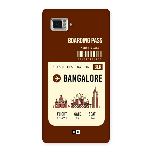 Bangalore Boarding Pass Back Case for Vibe Z2 Pro K920