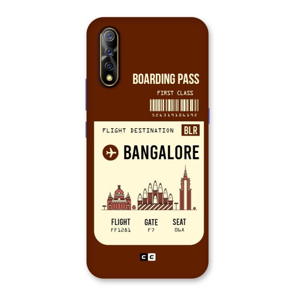 Bangalore Boarding Pass Back Case for Vivo S1