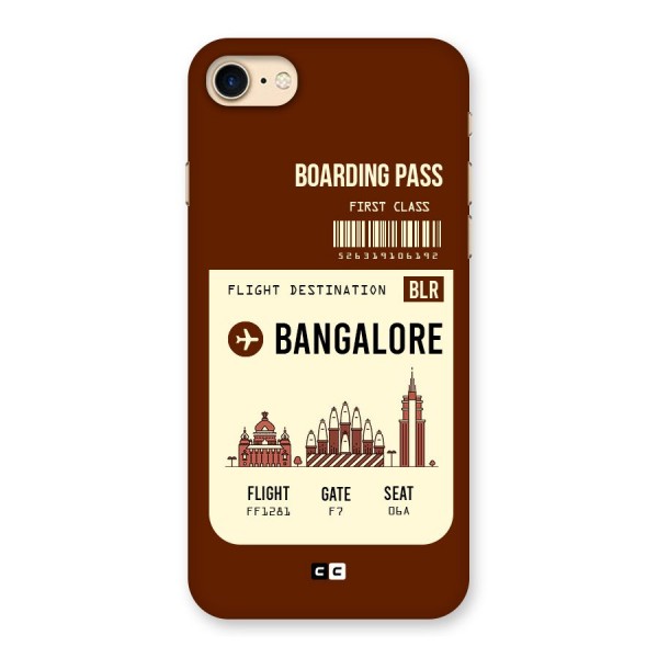 Bangalore Boarding Pass Back Case for iPhone 7