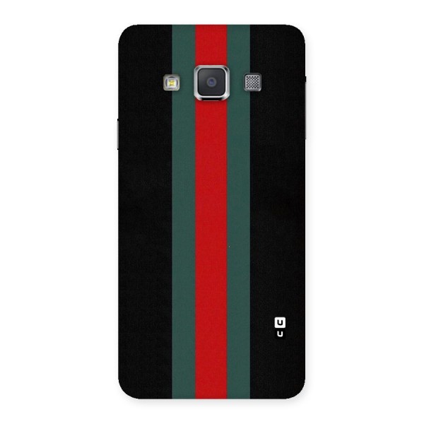 Basic Colored Stripes Back Case for Galaxy A3