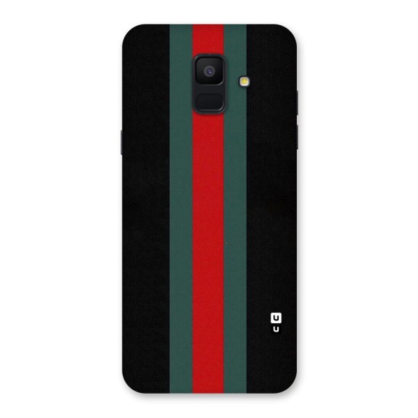 Basic Colored Stripes Back Case for Galaxy A6 (2018)