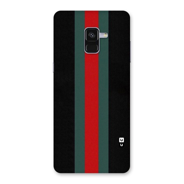 Basic Colored Stripes Back Case for Galaxy A8 Plus