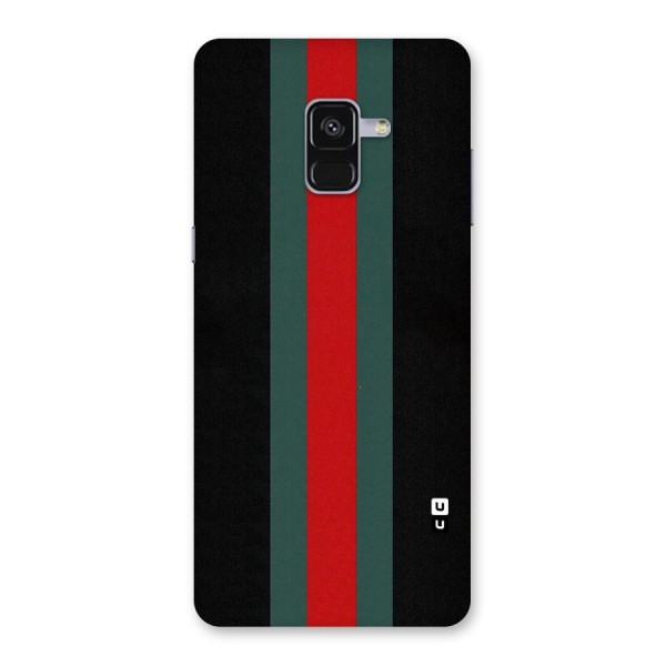 Basic Colored Stripes Back Case for Galaxy A8 Plus