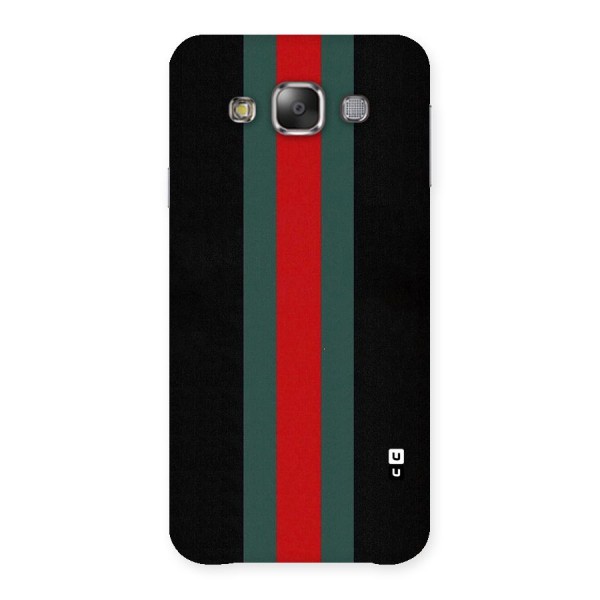 Basic Colored Stripes Back Case for Galaxy E7