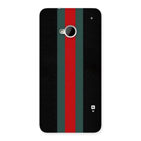 Basic Colored Stripes Back Case for HTC One M7