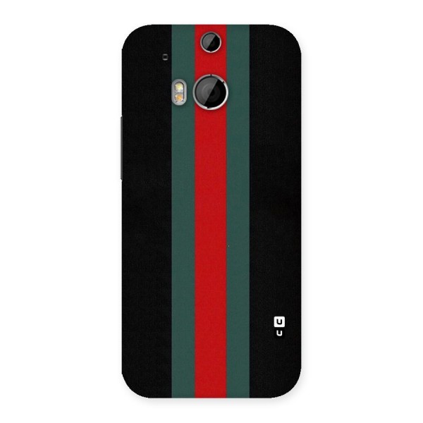 Basic Colored Stripes Back Case for HTC One M8