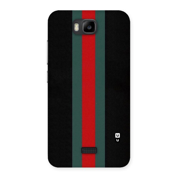 Basic Colored Stripes Back Case for Honor Bee