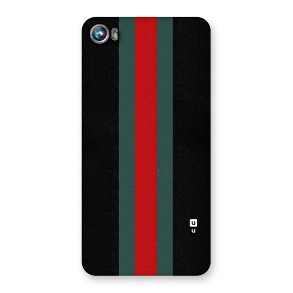 Basic Colored Stripes Back Case for Micromax Canvas Fire 4 A107