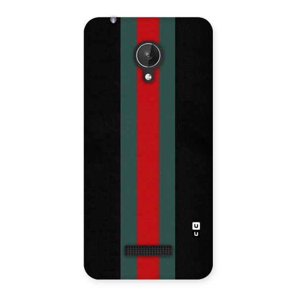 Basic Colored Stripes Back Case for Micromax Canvas Spark Q380