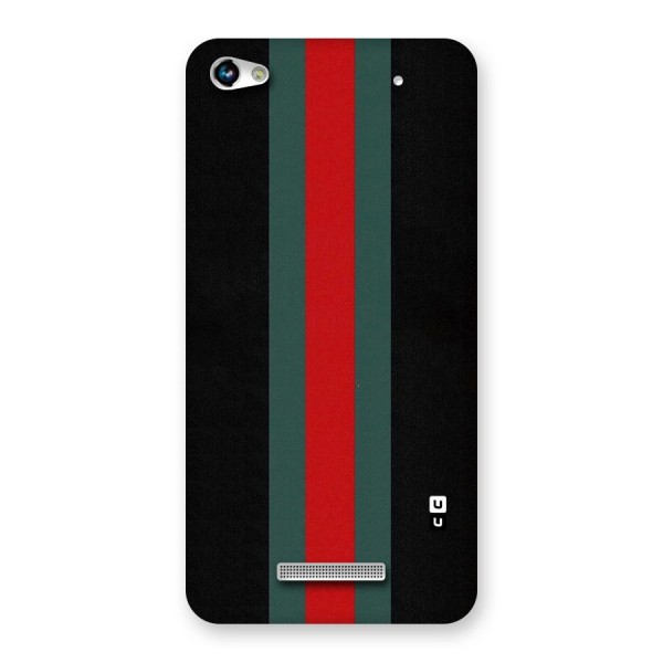 Basic Colored Stripes Back Case for Micromax Hue 2
