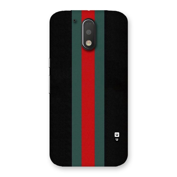 Basic Colored Stripes Back Case for Motorola Moto G4 Plus